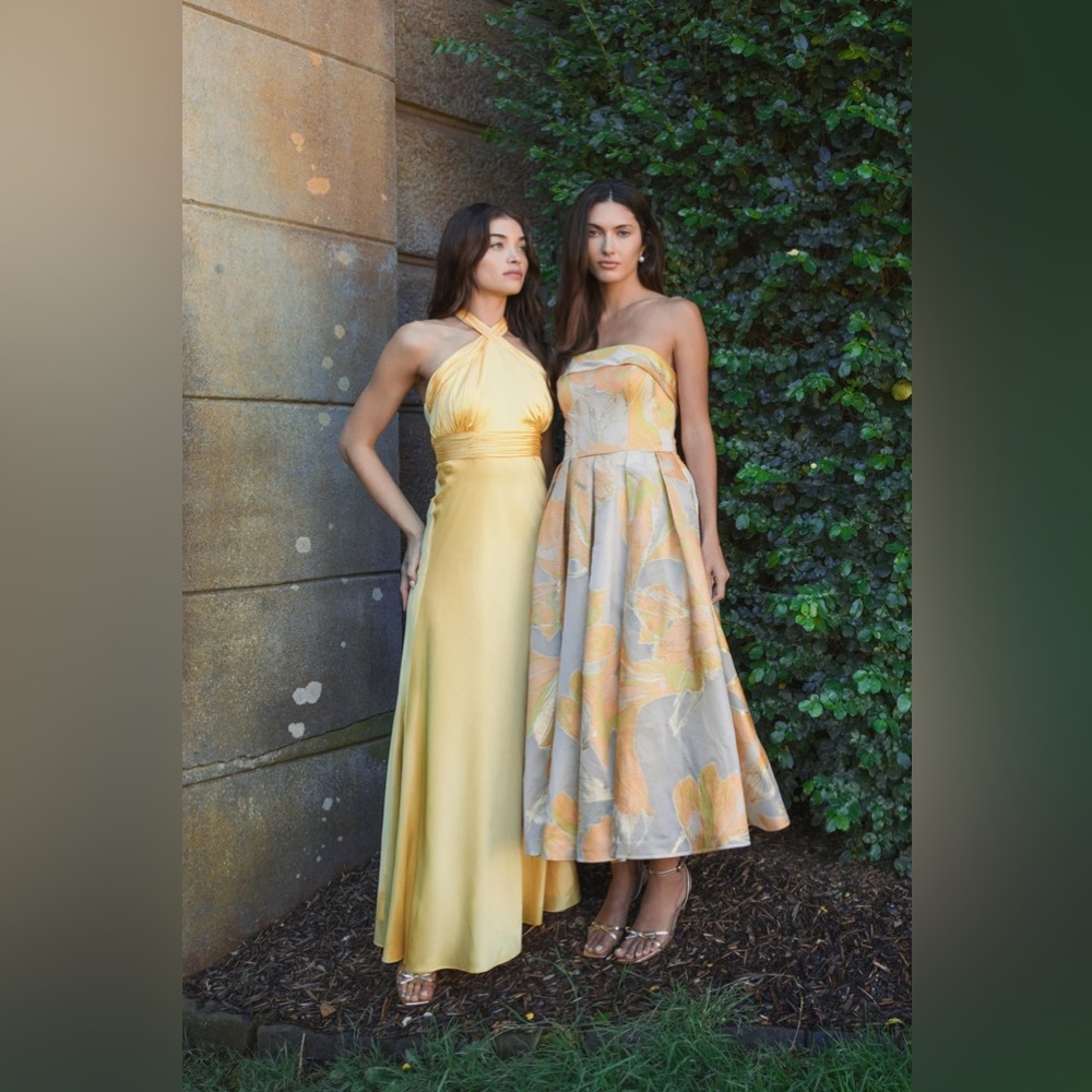 Mac Duggal Sunlit Yellow Maxi Dress - Picture 13 of 13